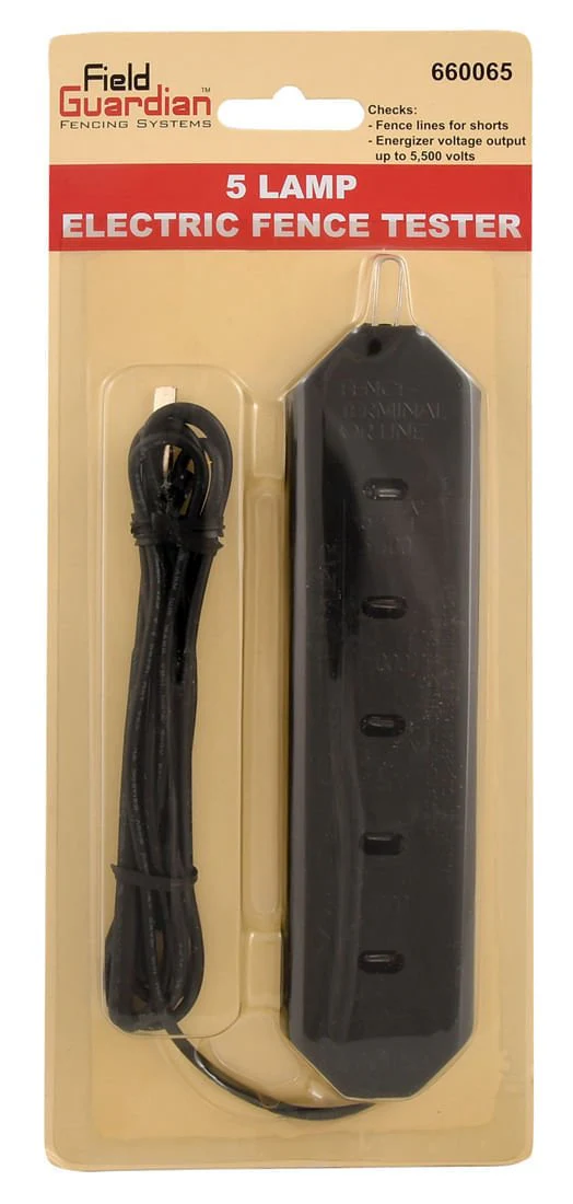 5 Lamp Electric Fence Tester - Healthber