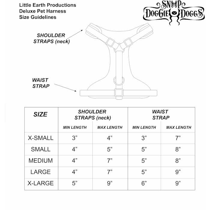 Snoop Doggie Doggs Deluxe Quilted Pet Harness - Healthber