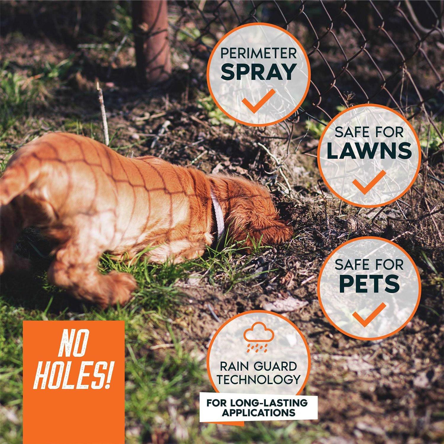 Zone Protects No Holes! Digging Dog Prevention Gallon with Trigger Sprayer - Healthber