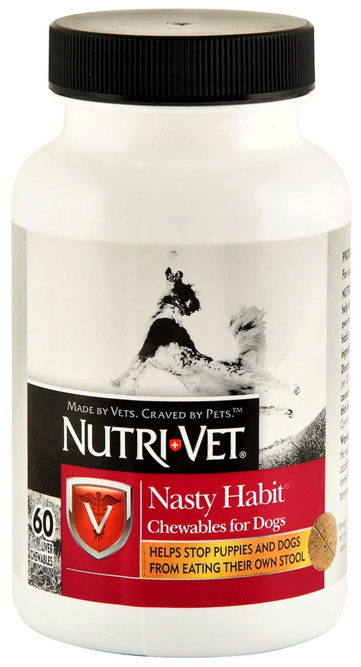Nutri-Vet Nasty Habit Liver Flavored Chewables, 120 ct - Healthber