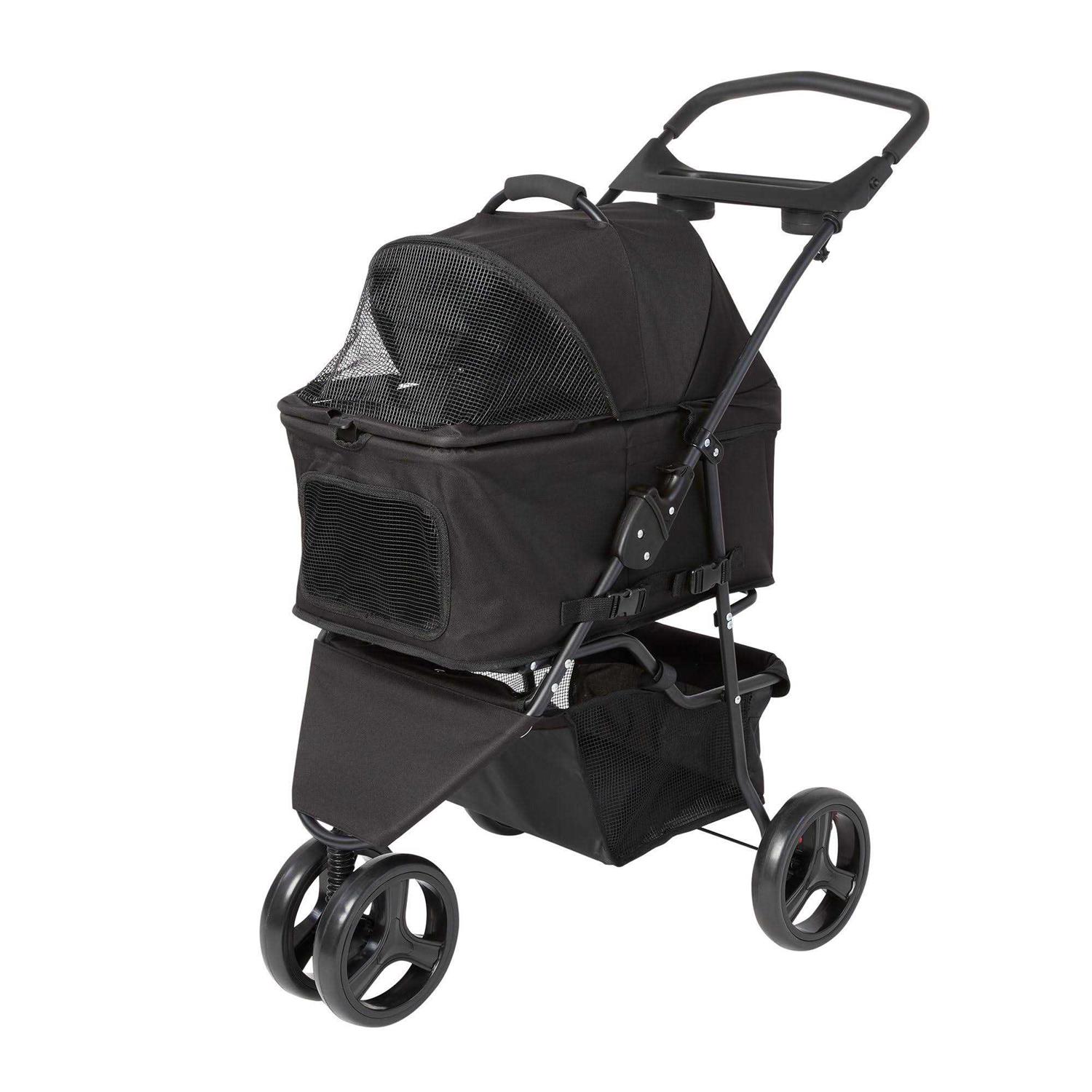 Top Paw Three Wheel Three in One Dog Stroller - Healthber