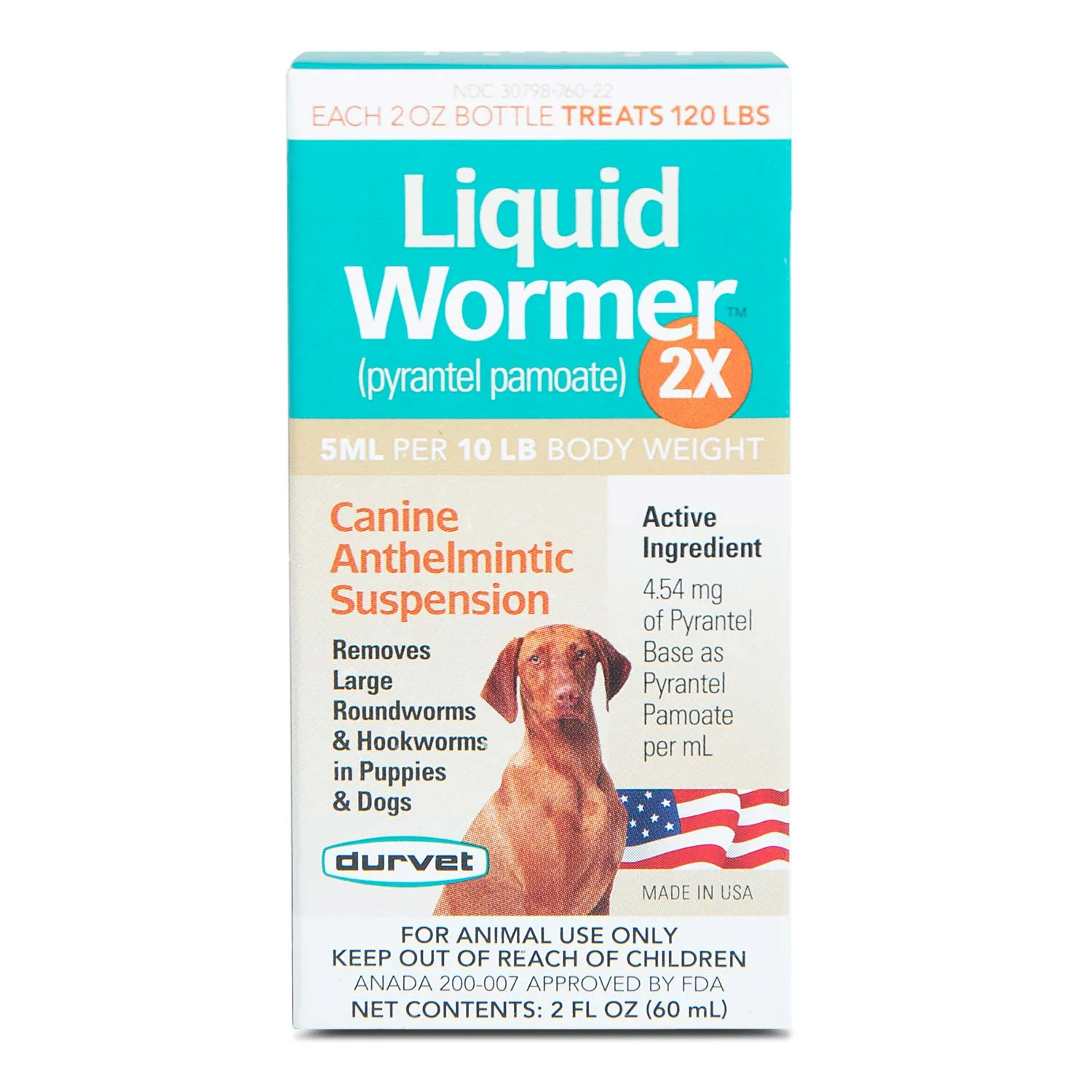 Durvet Liquid Wormer 2X for Dogs - Healthber