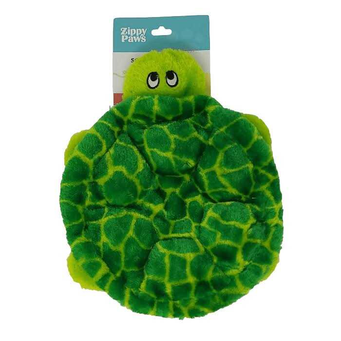 ZippyPaws Squeakie Crawler SlowPoke the Turtle Plush Dog Toy - Healthber