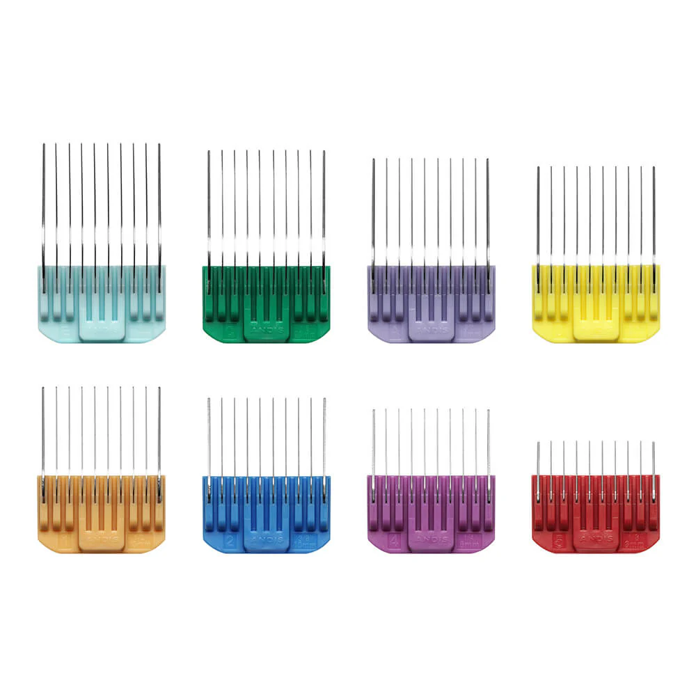 Andis Adjustable Blade Attachment Comb Set, 8pc - Healthber