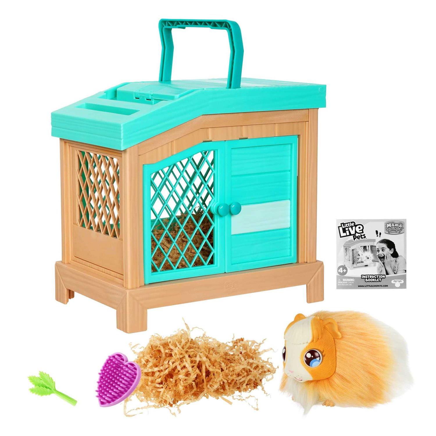 jknew mama surprise soft, interactive mama guinea pig and her hutch, and her 3 surprise babies - Healthber