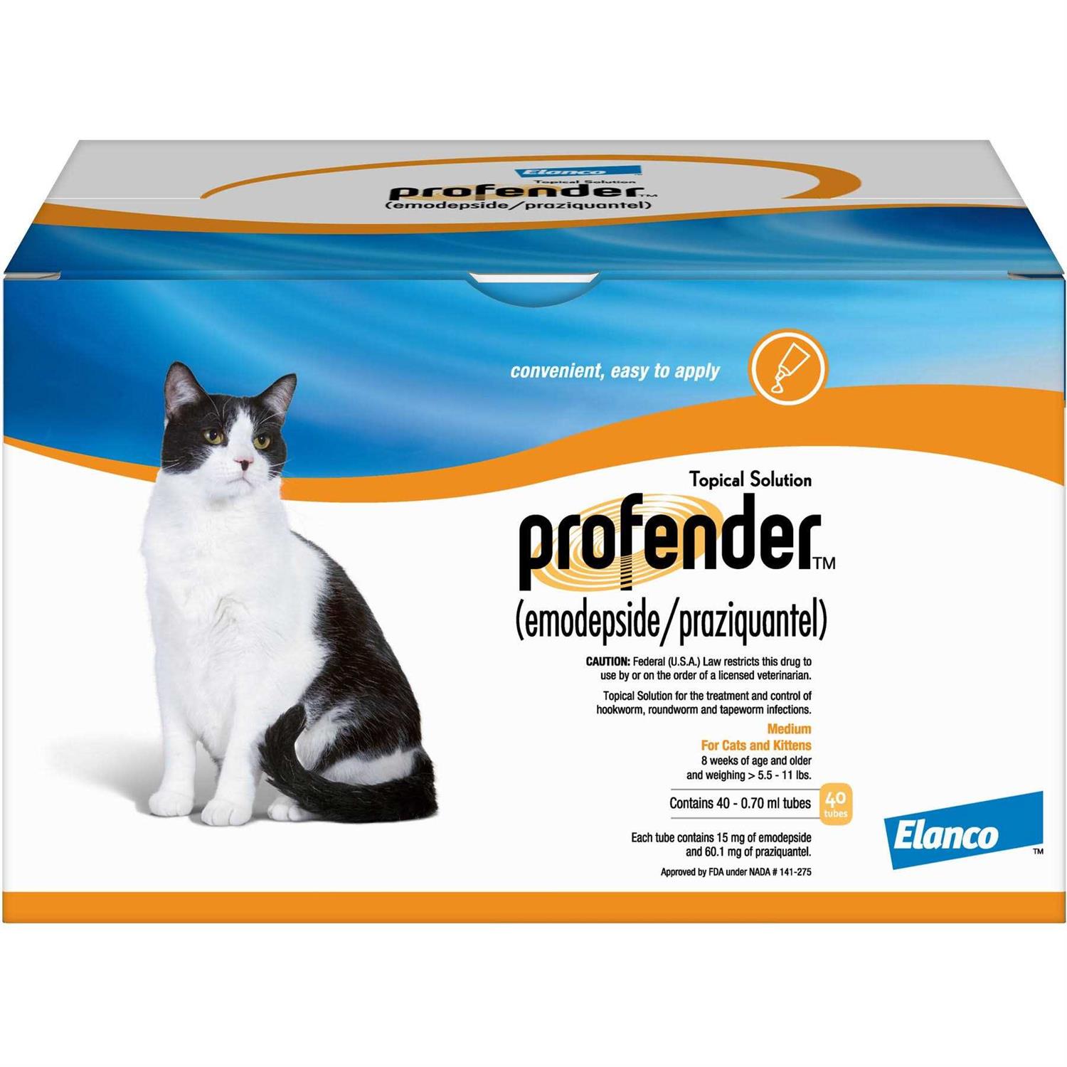 Profender One 0.7ml tube for Medium Cats 5.6-11lbs - Healthber