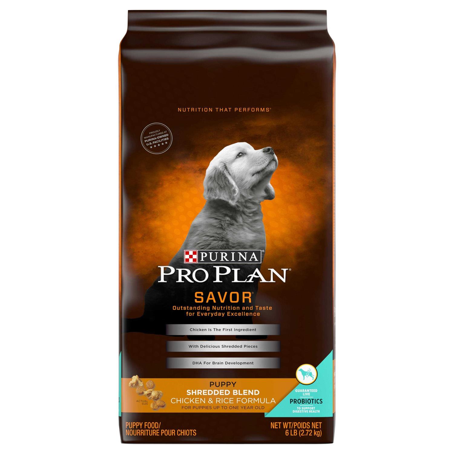 Purina Pro Plan Shredded Chicken & Rice Formula Puppy Dry Dog Food - Healthber