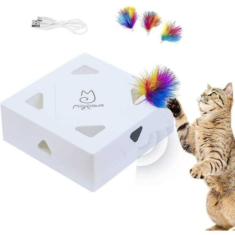 Migipaws Cat Toys Interactive Automatic 7 Holes Mice Whack-A-Mole Ultra Fun Smart Teaser Toy for Indoor Cats - Healthber