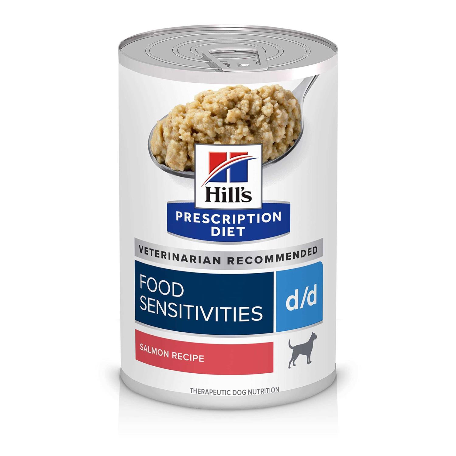 Hill’s Prescription Diet d/d Skin/Food Sensitivities Salmon Formula Canned Dog Food - Healthber