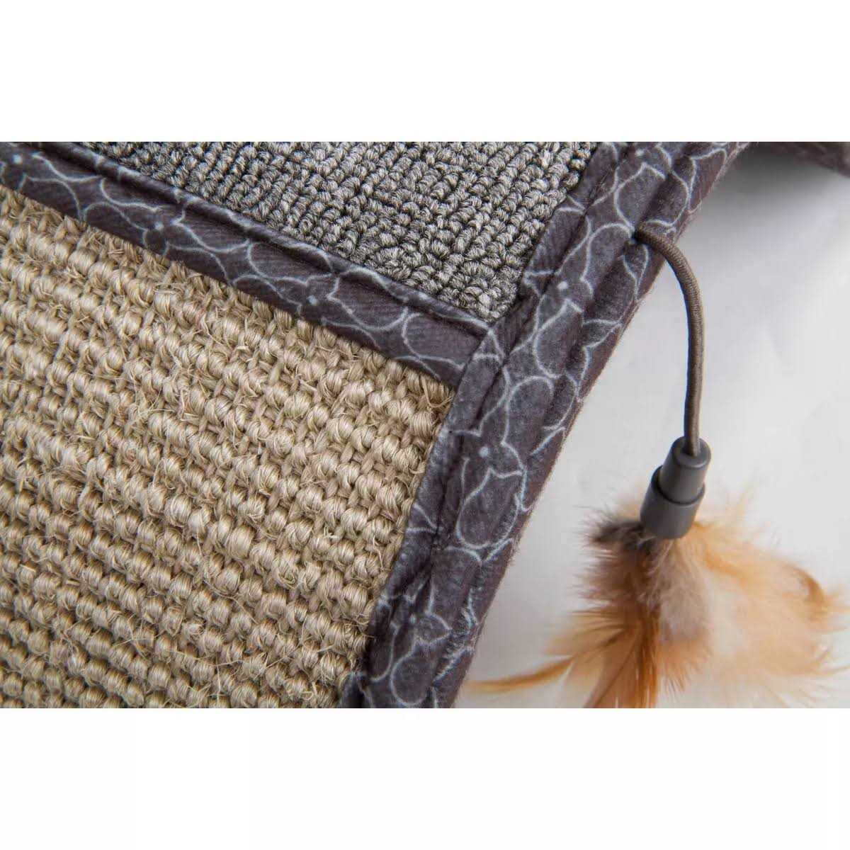 SmartyKat Scratch Scroll Cat Scratcher with Feather Toy - Healthber