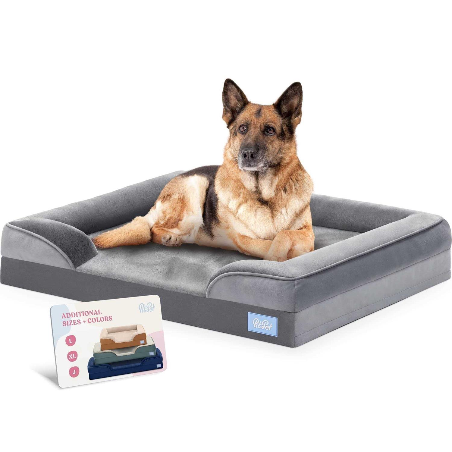 Pitpet Orthopedic Sofa Dog Bed Ultra Comfortable Dog Bed for Large Dogs - Healthber