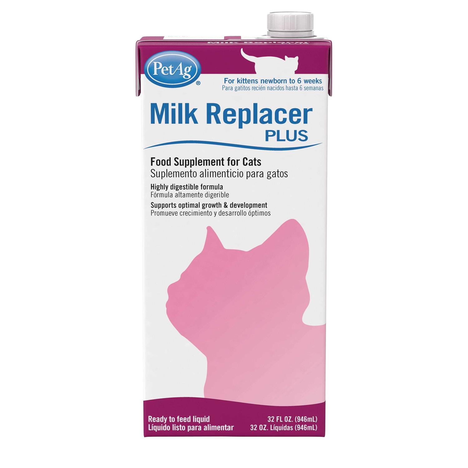 Pet-ag Milk Replacer Plus Liquid for Cats and Kittens - Healthber