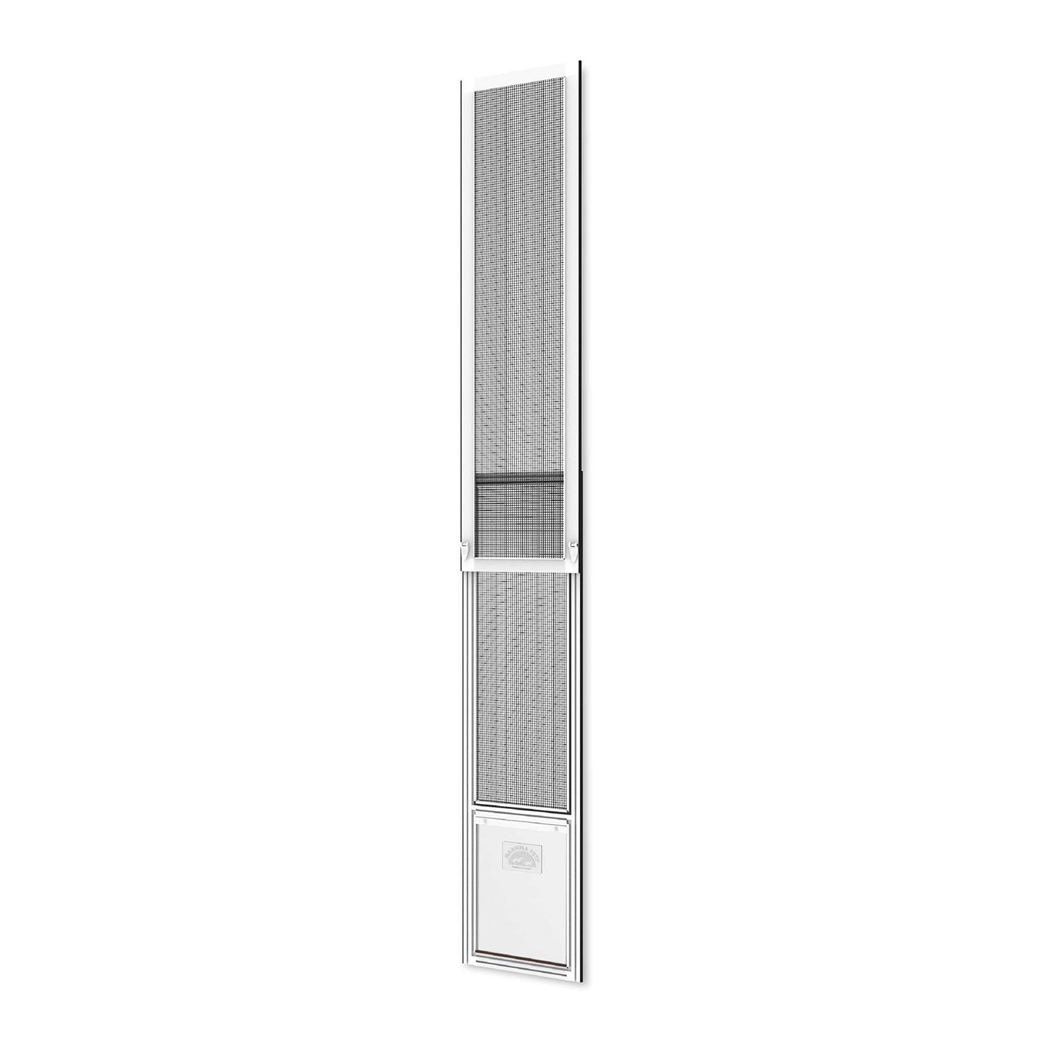 Hakuna Pets Patio Pet Door Screen Insert Panel for Sliding Doors Fits Door Track Min Ht Max Ht 84.25 - Healthber