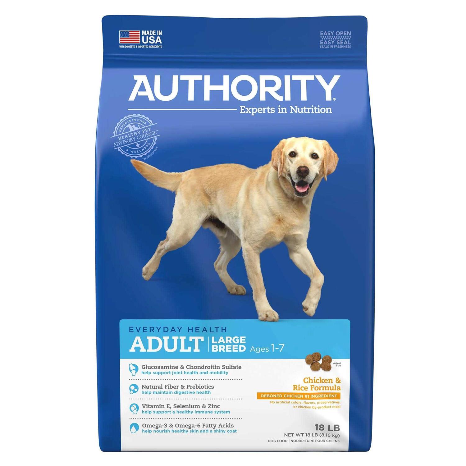 Authority Everyday Health Large Breed Adult Dry Dog Food - Healthber