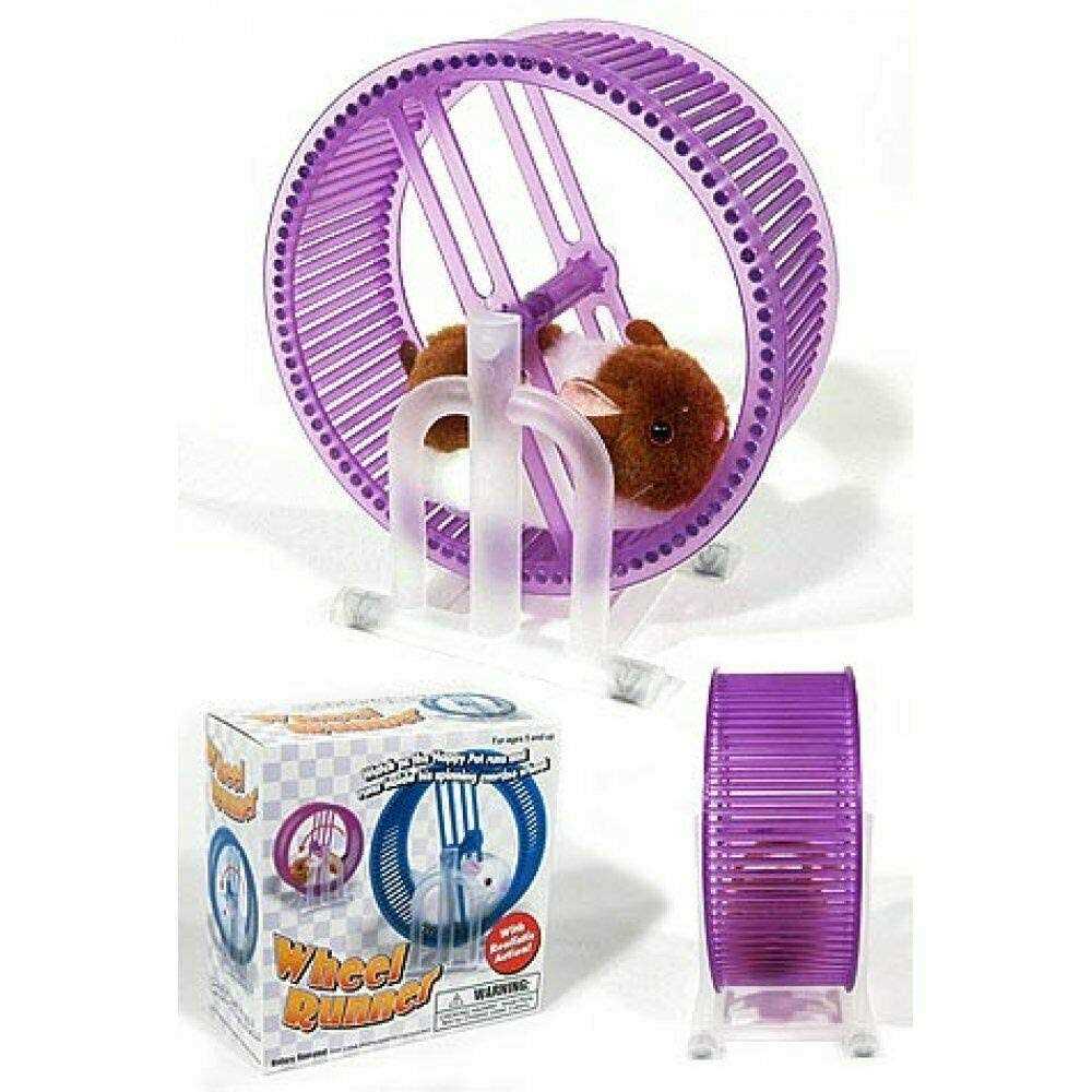 Abl Happy Hamster Pet With Wheel Runner Battery Operated Kid’s Toy - Healthber