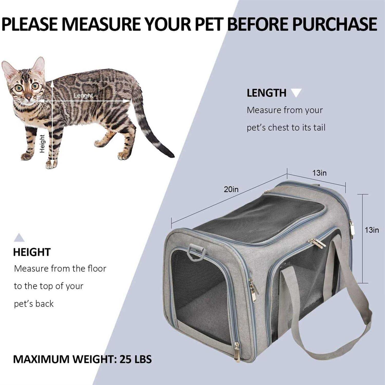 Wewdigi Pet Carrier for Cats, Dogs and Puppies - Healthber
