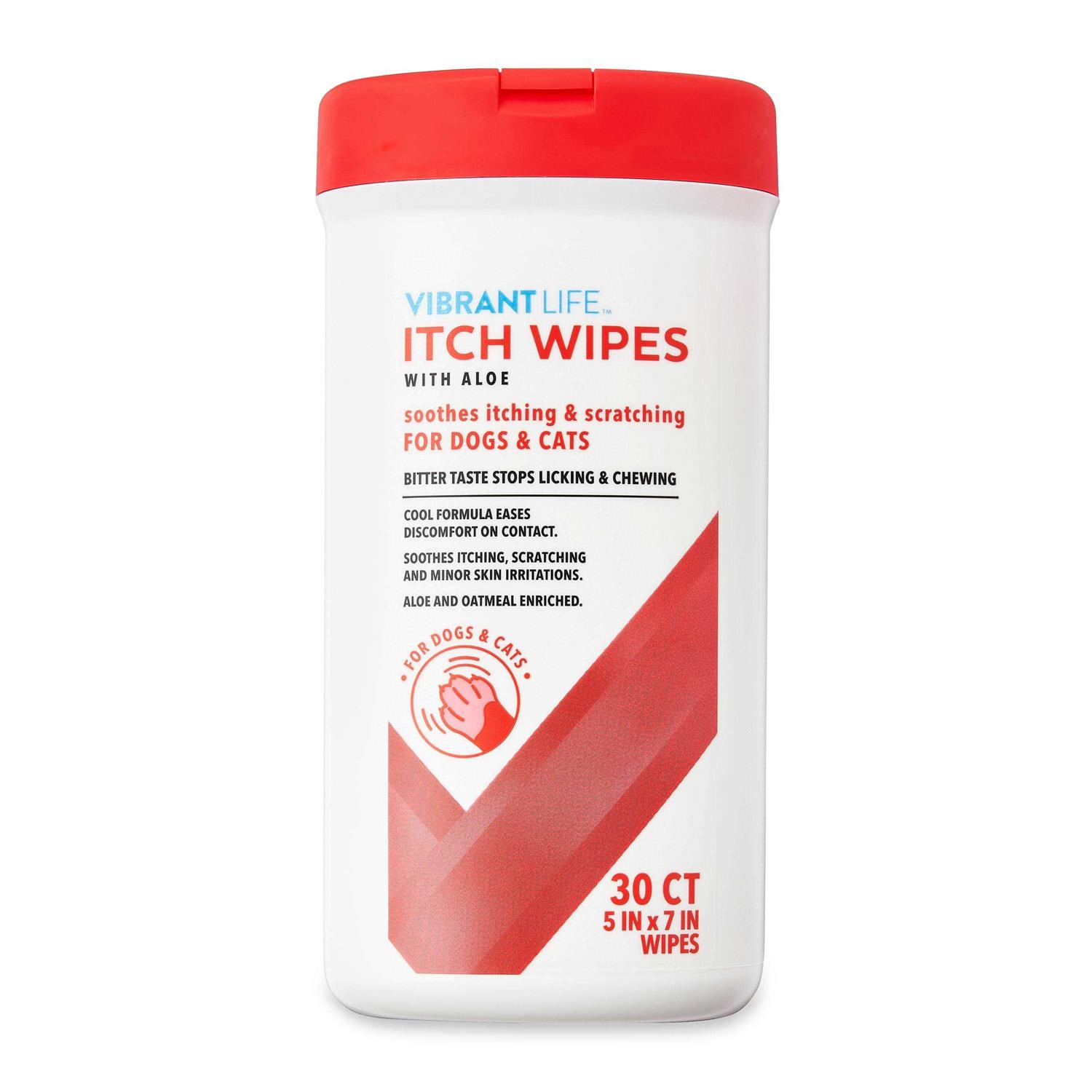 Vibrant Life Itch Wipes with Aloe - Healthber
