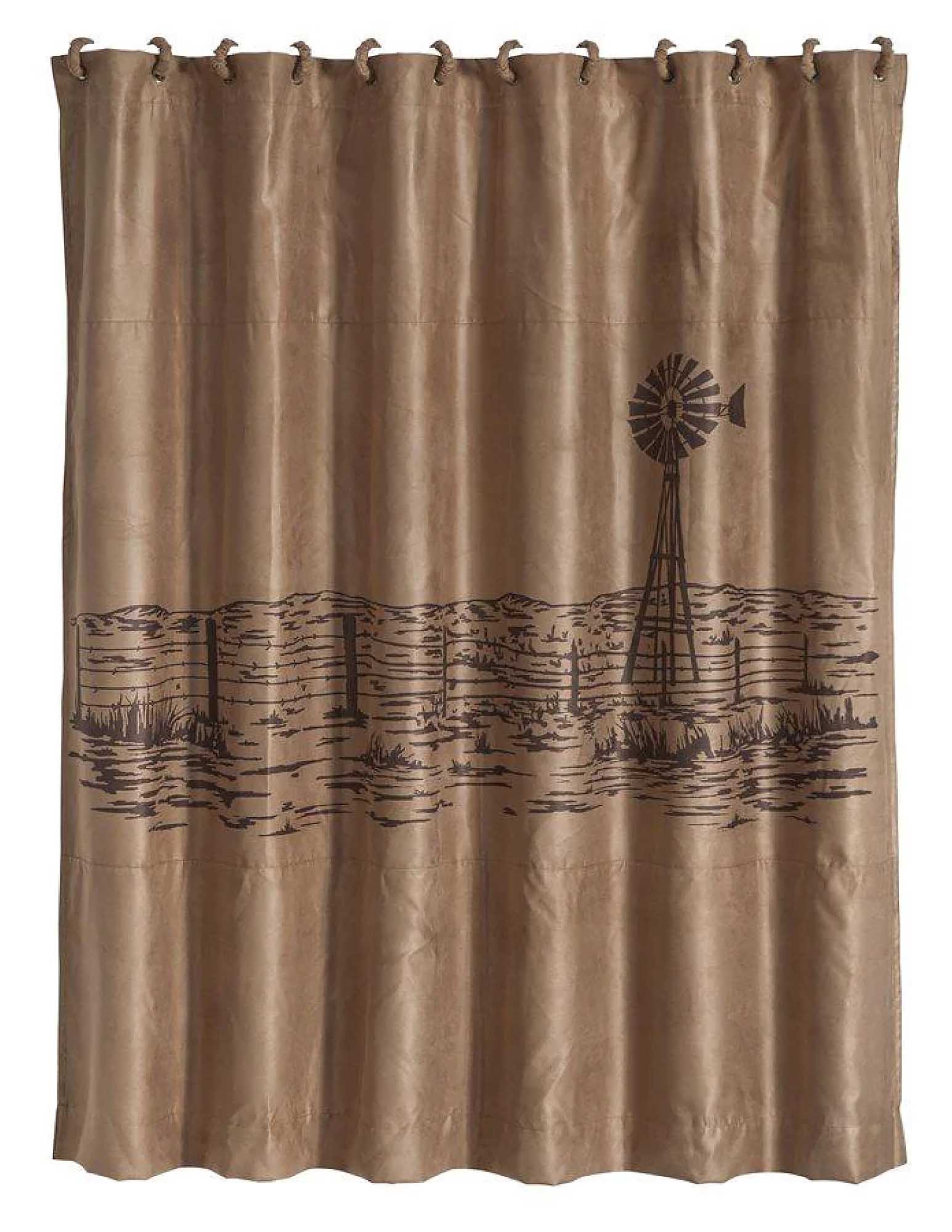 Jasper Embroidered Landscape Shower Curtain - Healthber
