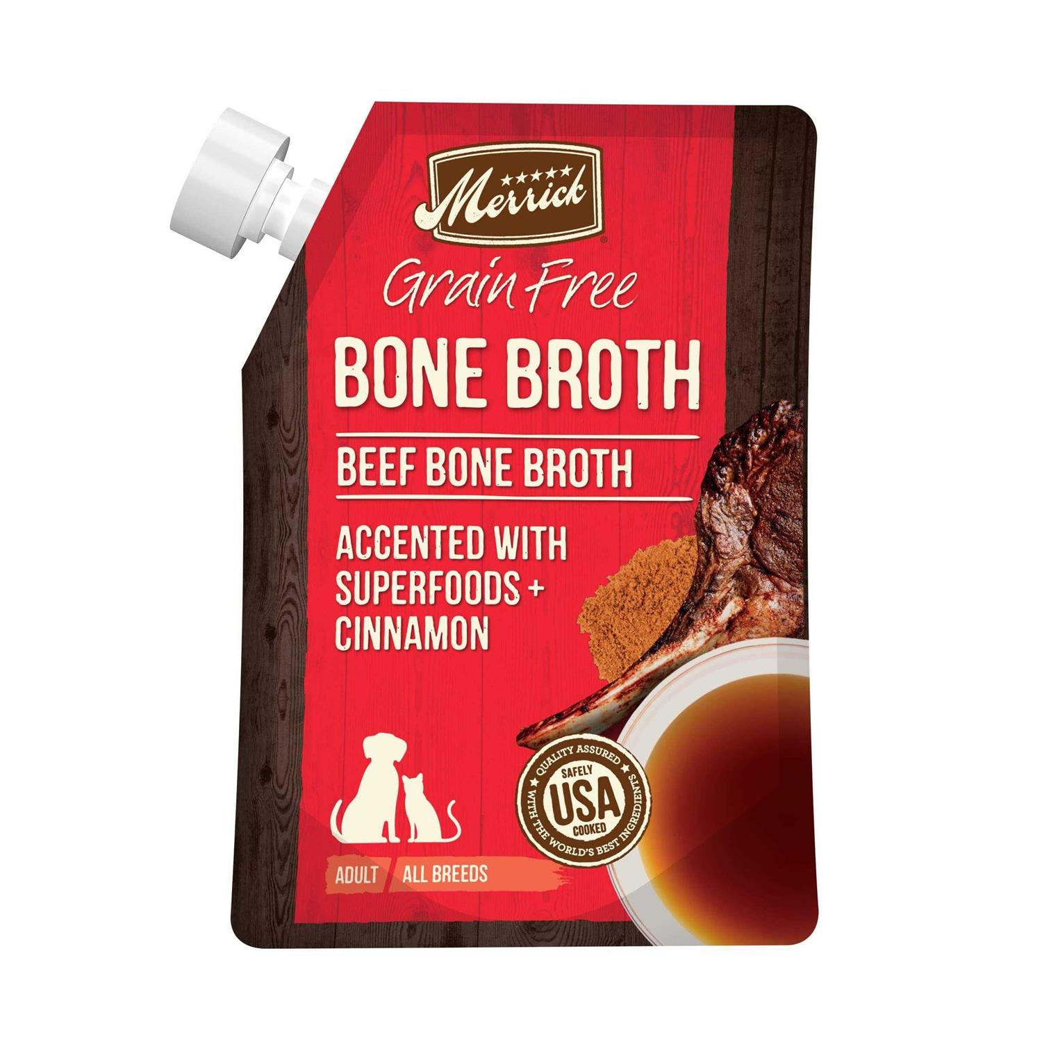 Merrick Grain Free Beef Bone Broth - Healthber