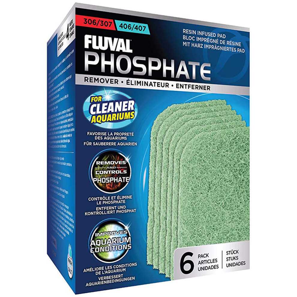 Fluval Bundle of 4 Replacement Medias for 307 Aquarium Filters: Bio-Foam, Ammonia Remover, Phosphate Remover, Nitrite Remover - Healthber