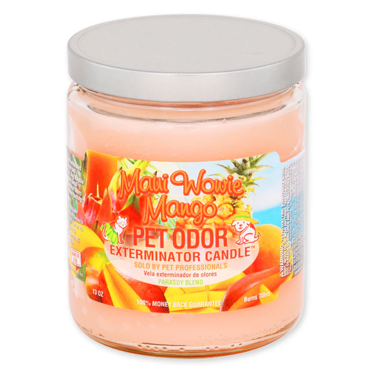 Pet Odor Exterminator Candle, Maui Wowie Mango, 13 oz - Healthber