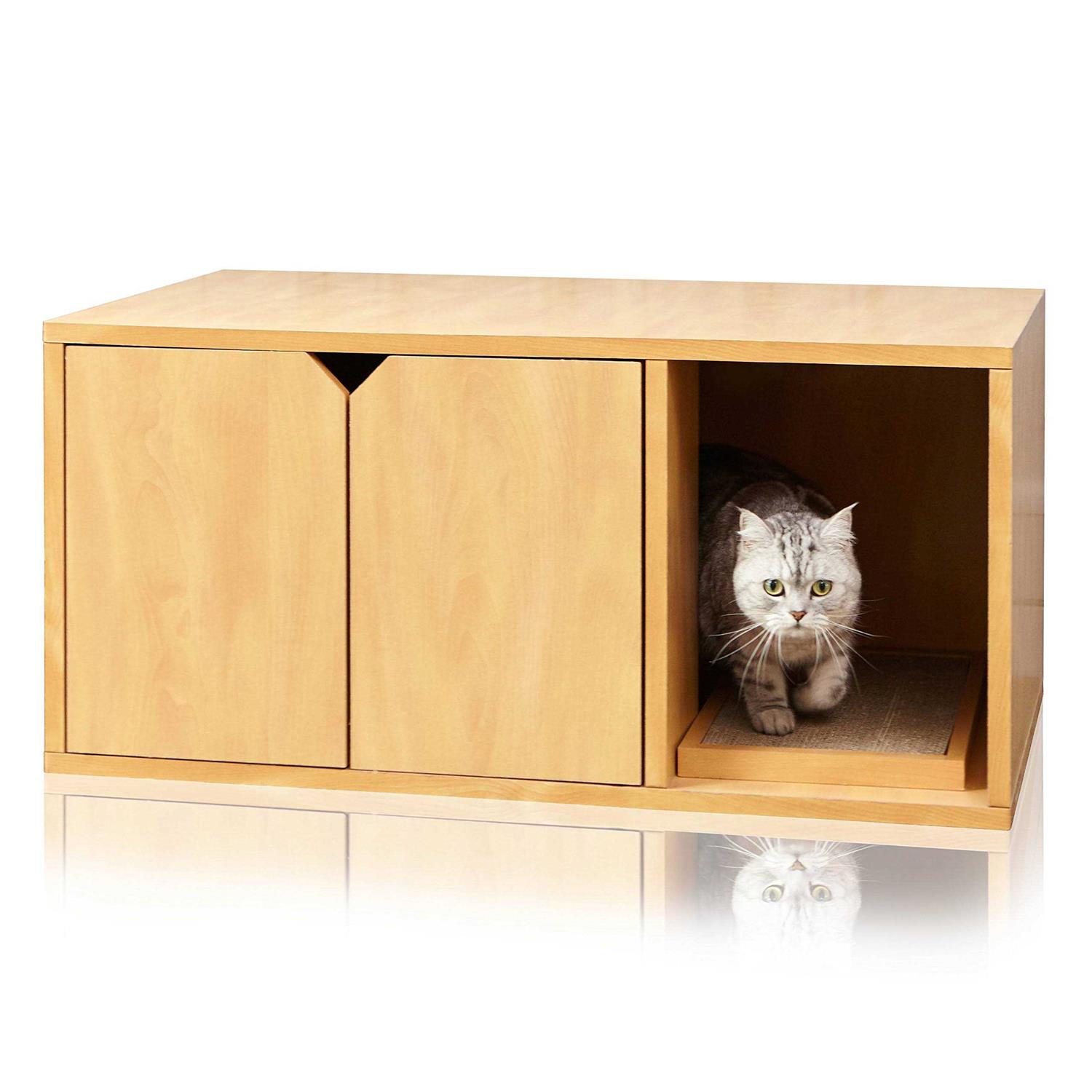 Way Basics Eco Cat Litter Box Enclosure - Healthber
