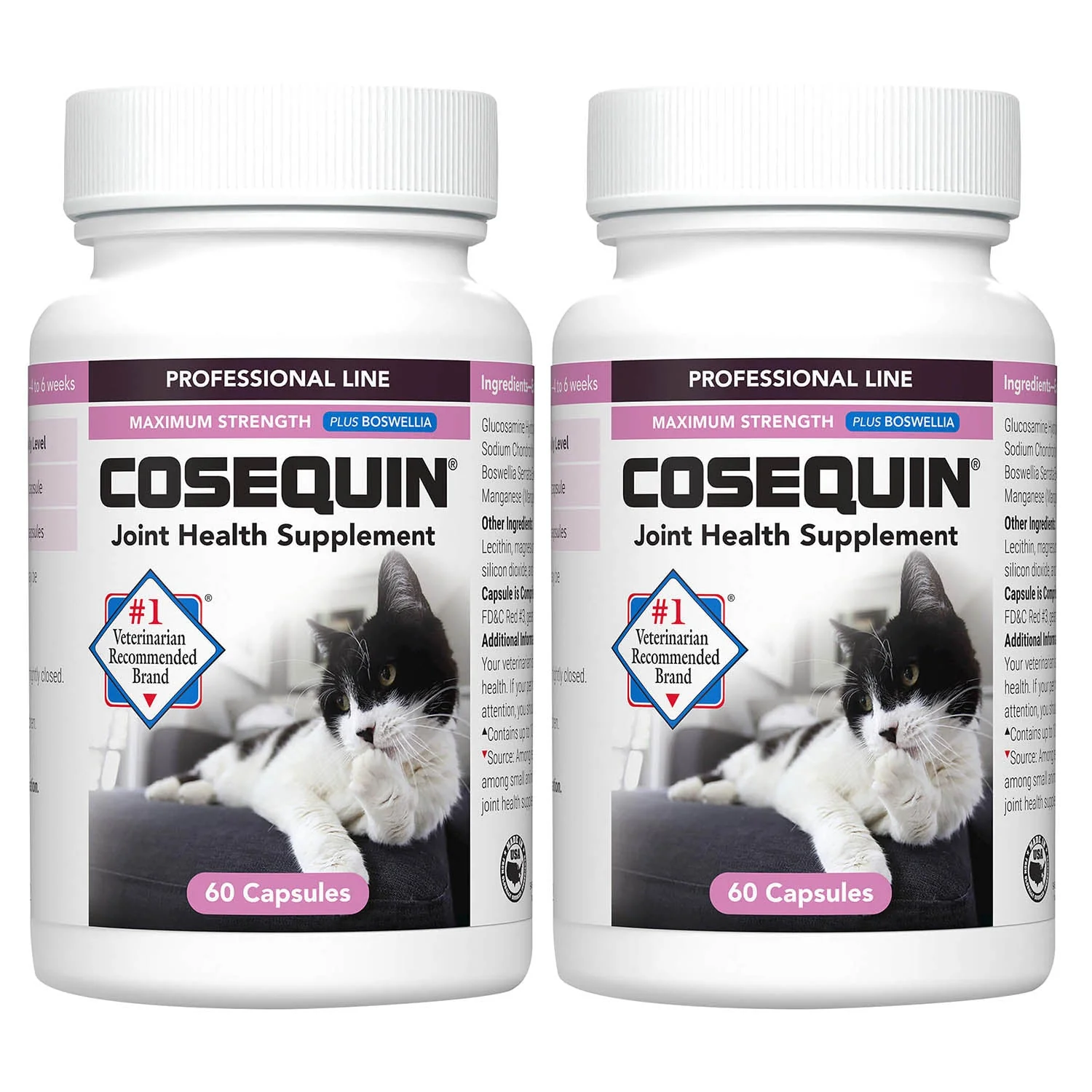 Nutramax Cosequin Professional for Cats, 60 Capsules - Healthber