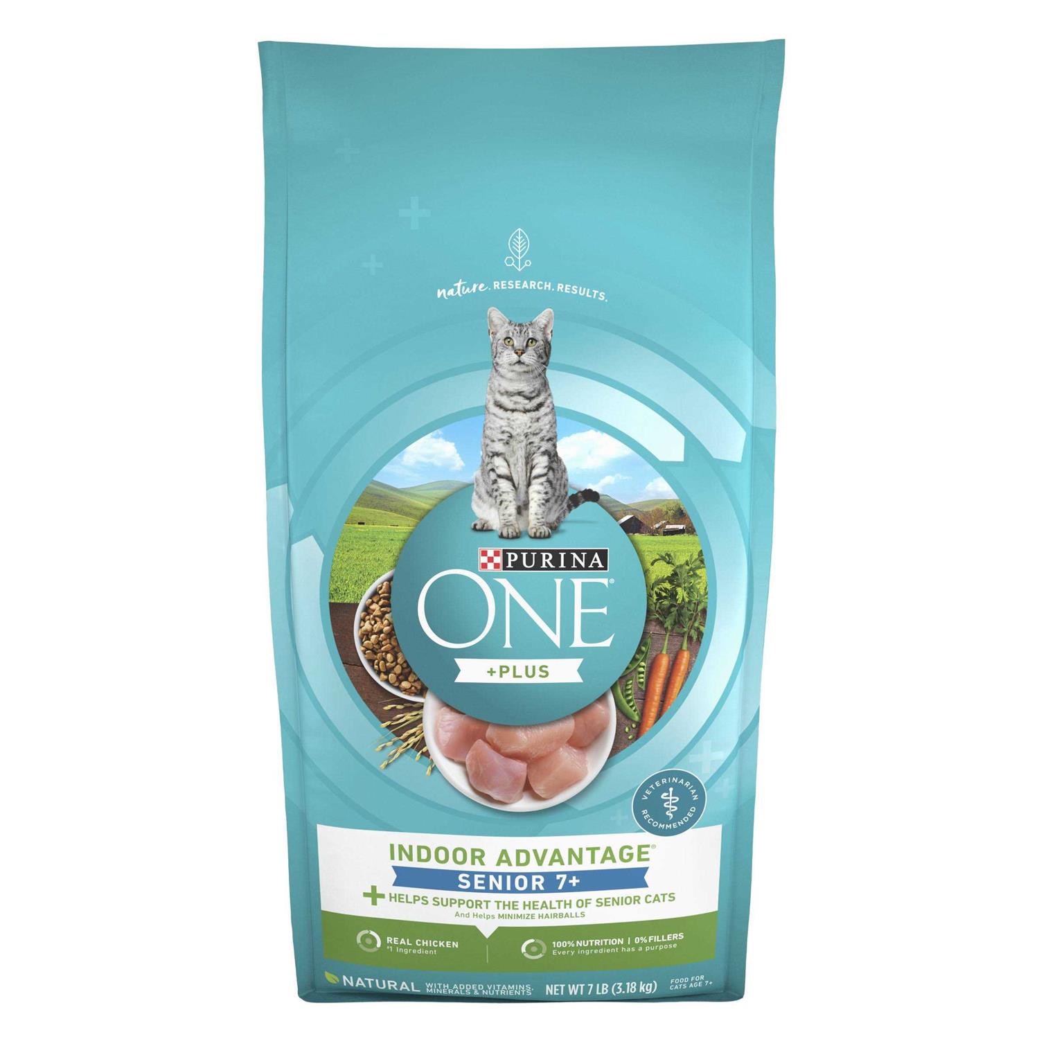 Purina ONE Smartblend Vibrant Maturity 7+ Senior Dry Cat Food - Healthber