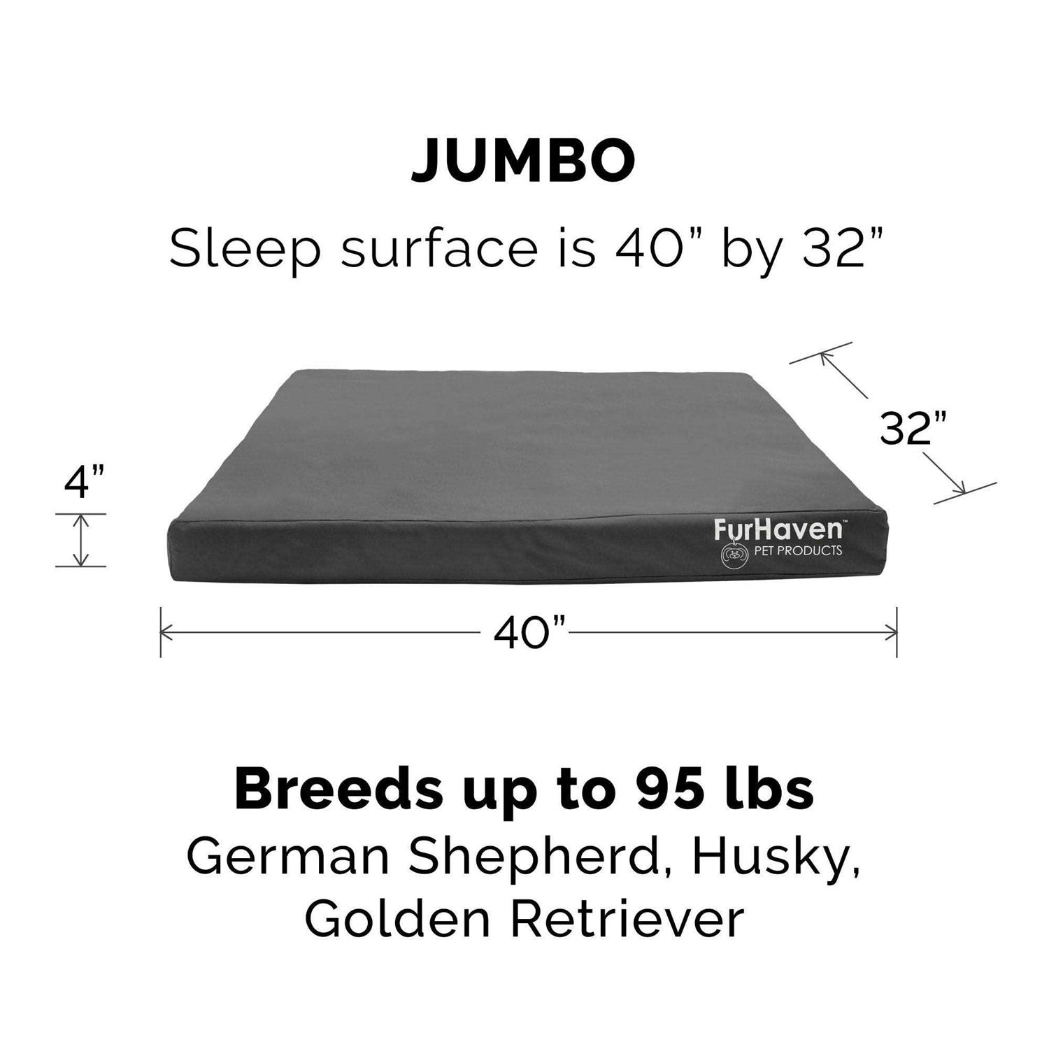 Oxford Indoor/Outdoor Deluxe Orthopedic Pet Bed FurHaven - Healthber