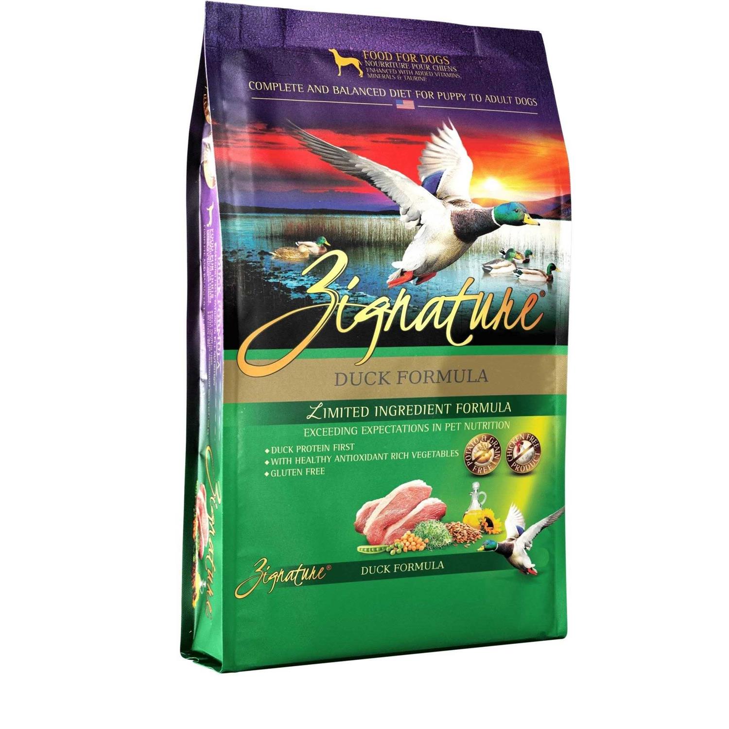 Zignature Duck Dry Dog Food Limited Ingredient Formula - Healthber