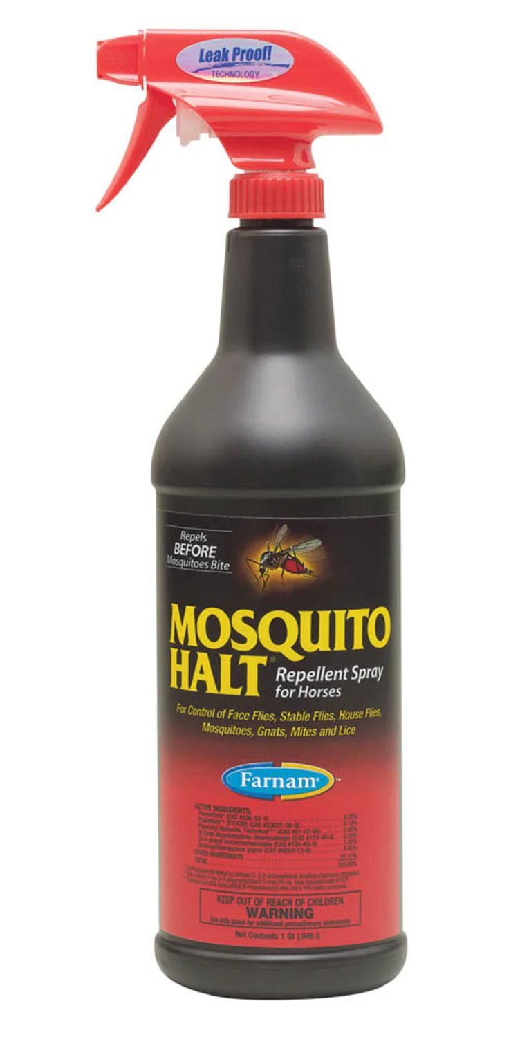 Mosquito Halt Repellent Spray for Horses, 32 oz - Healthber