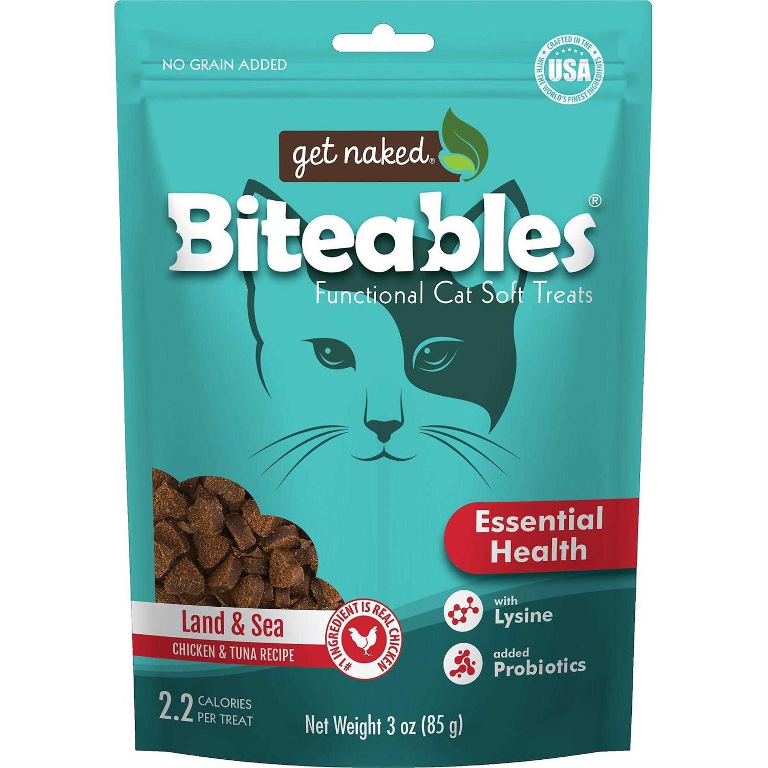 Get Naked Health Biteables Soft Cat Treats Flavor - Healthber
