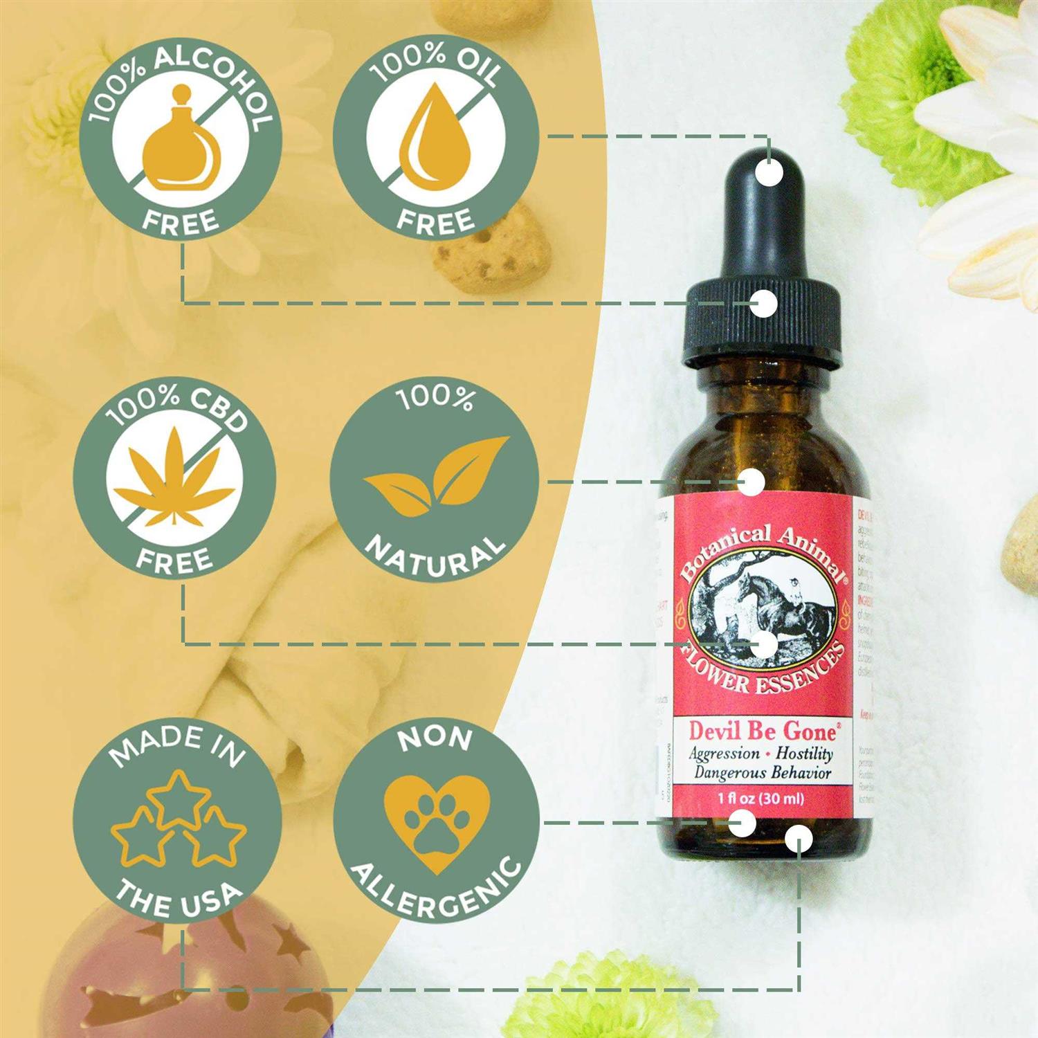 Botanical Animal Devil Be Gone Flower Essences - Healthber