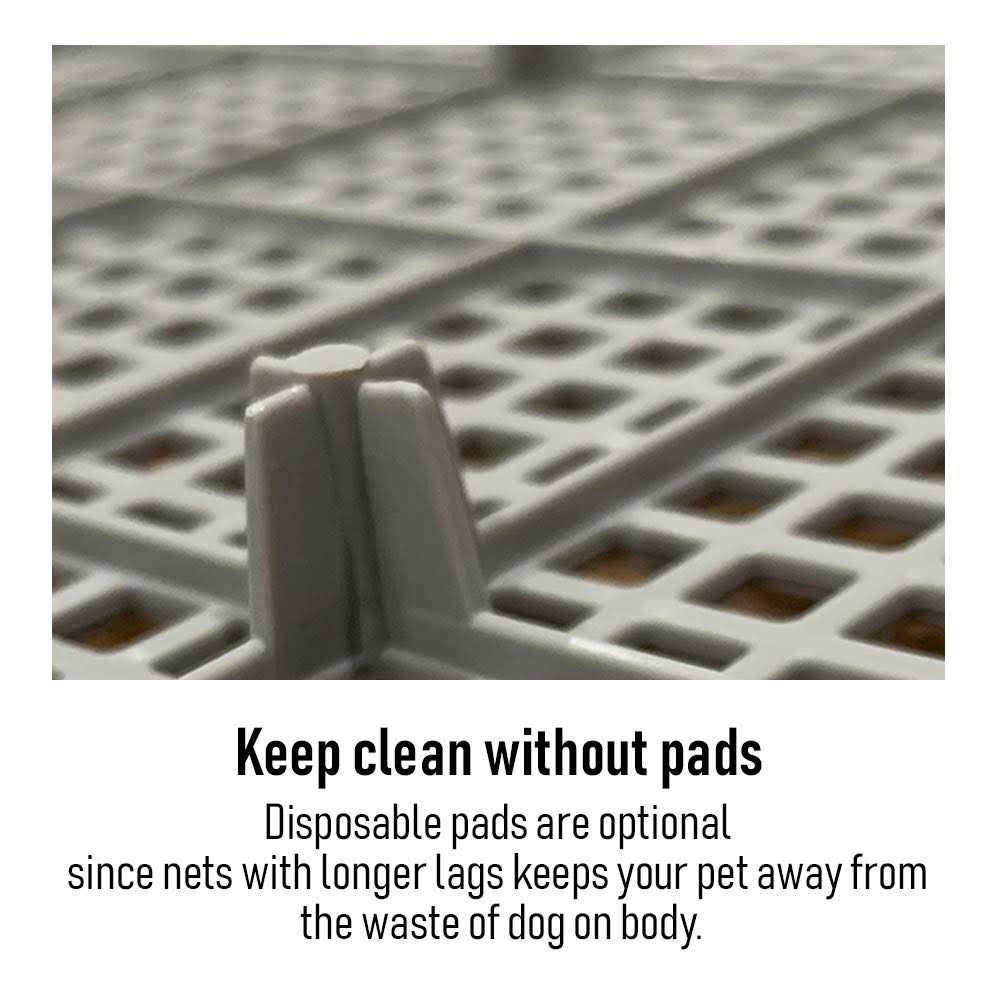 PS KOREA Indoor Dog Potty Tray with Protection Wall Every Side for No Leak, Spill, Accident - Healthber