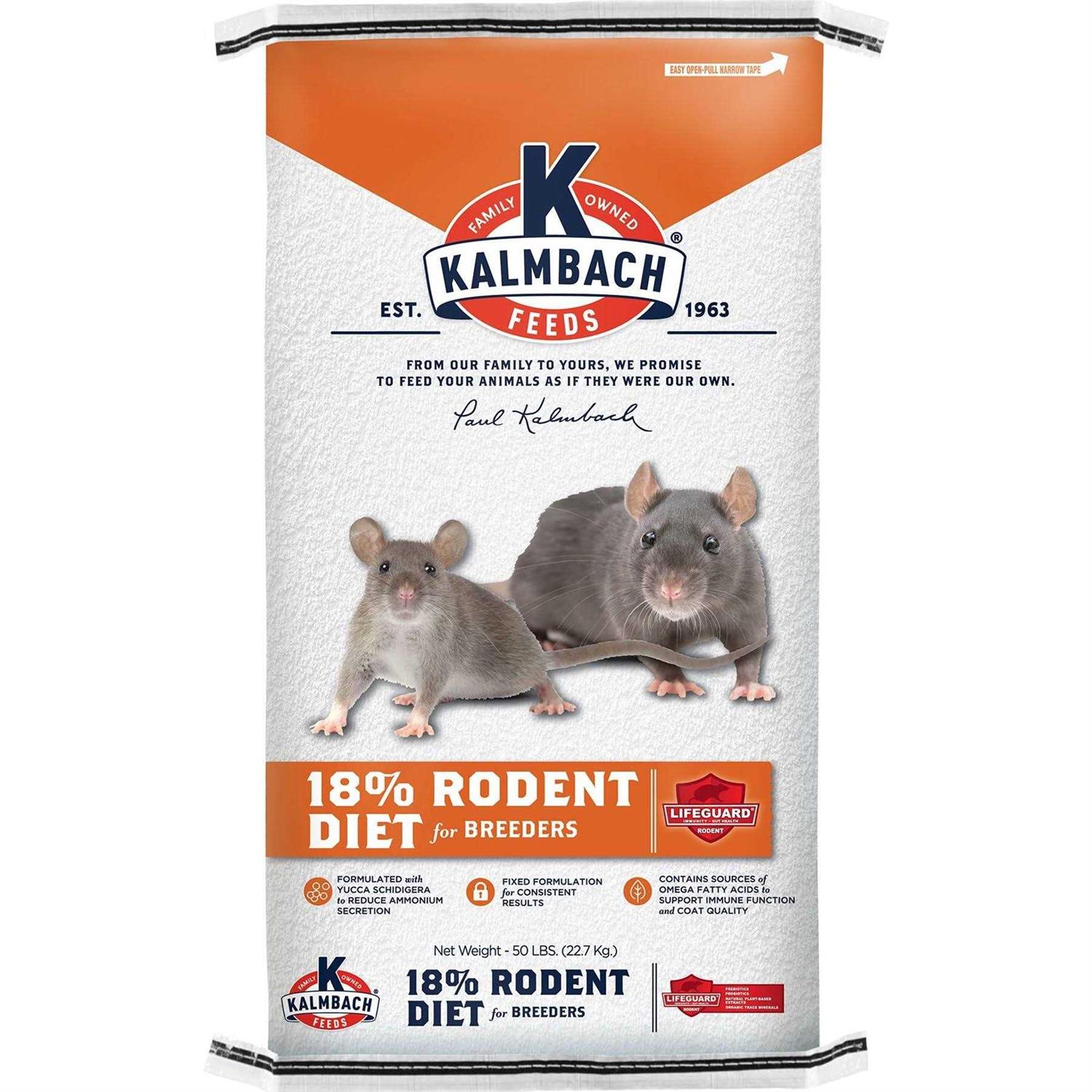 Kalmbach Feeds Rodent Diet Cubes Rats & Mice Food - Healthber