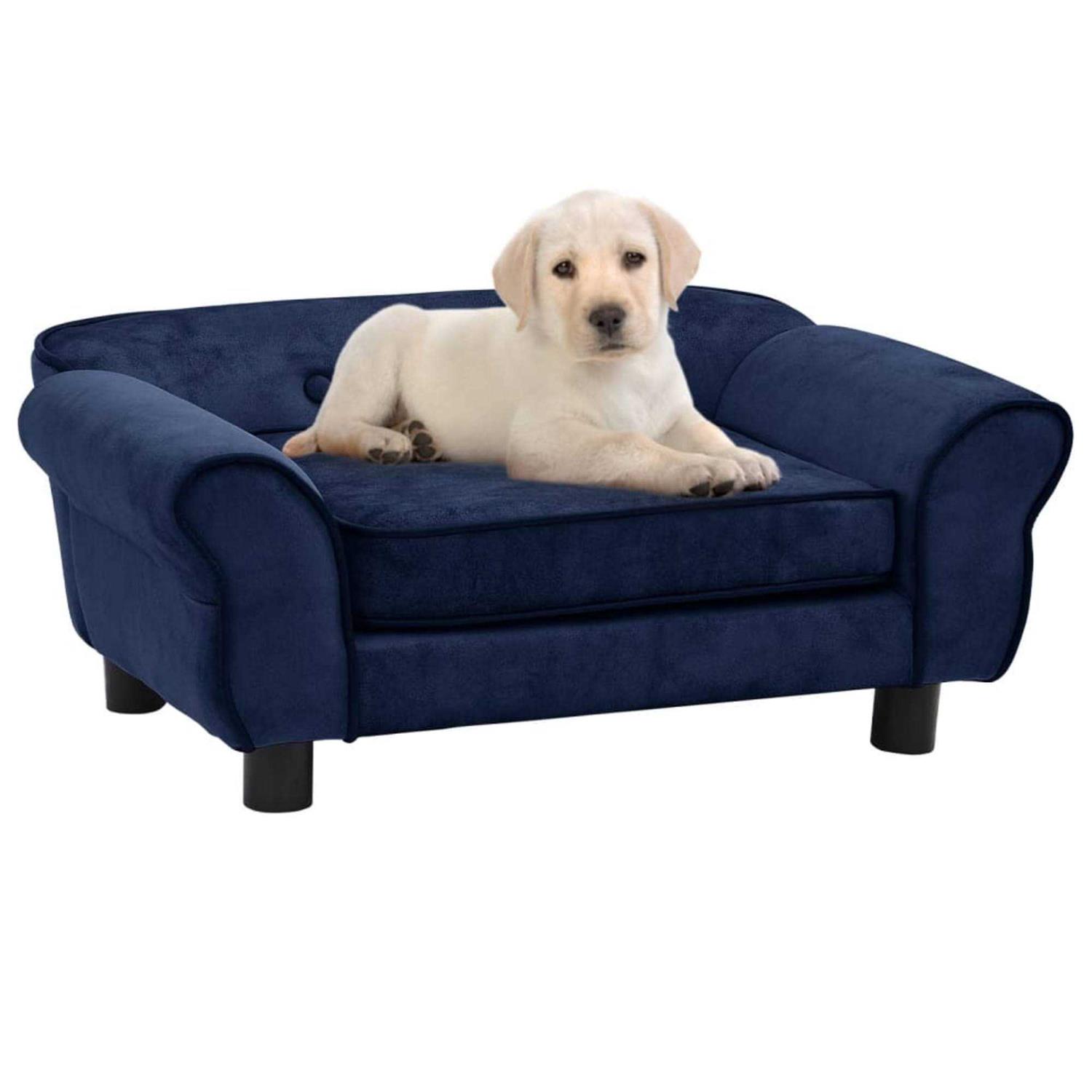 vidaXL Dog Sofa 28.3×17.7×11.8 Plush - Healthber