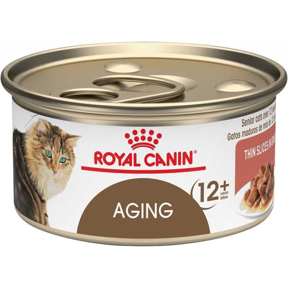 Royal Canin Aging 12+ Thin Slices in Gravy Canned Cat Food - Healthber