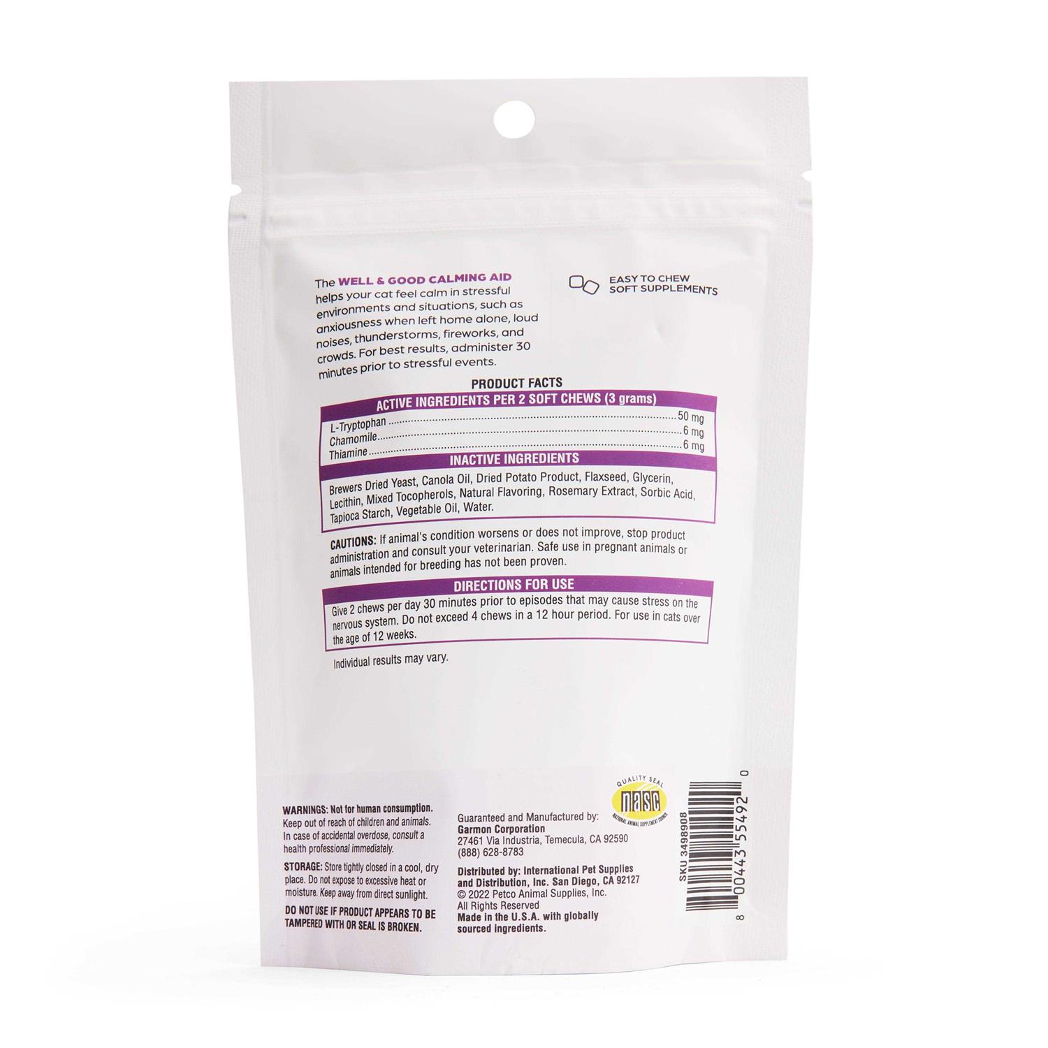Well & Good Calming Cat Soft Chews - Healthber