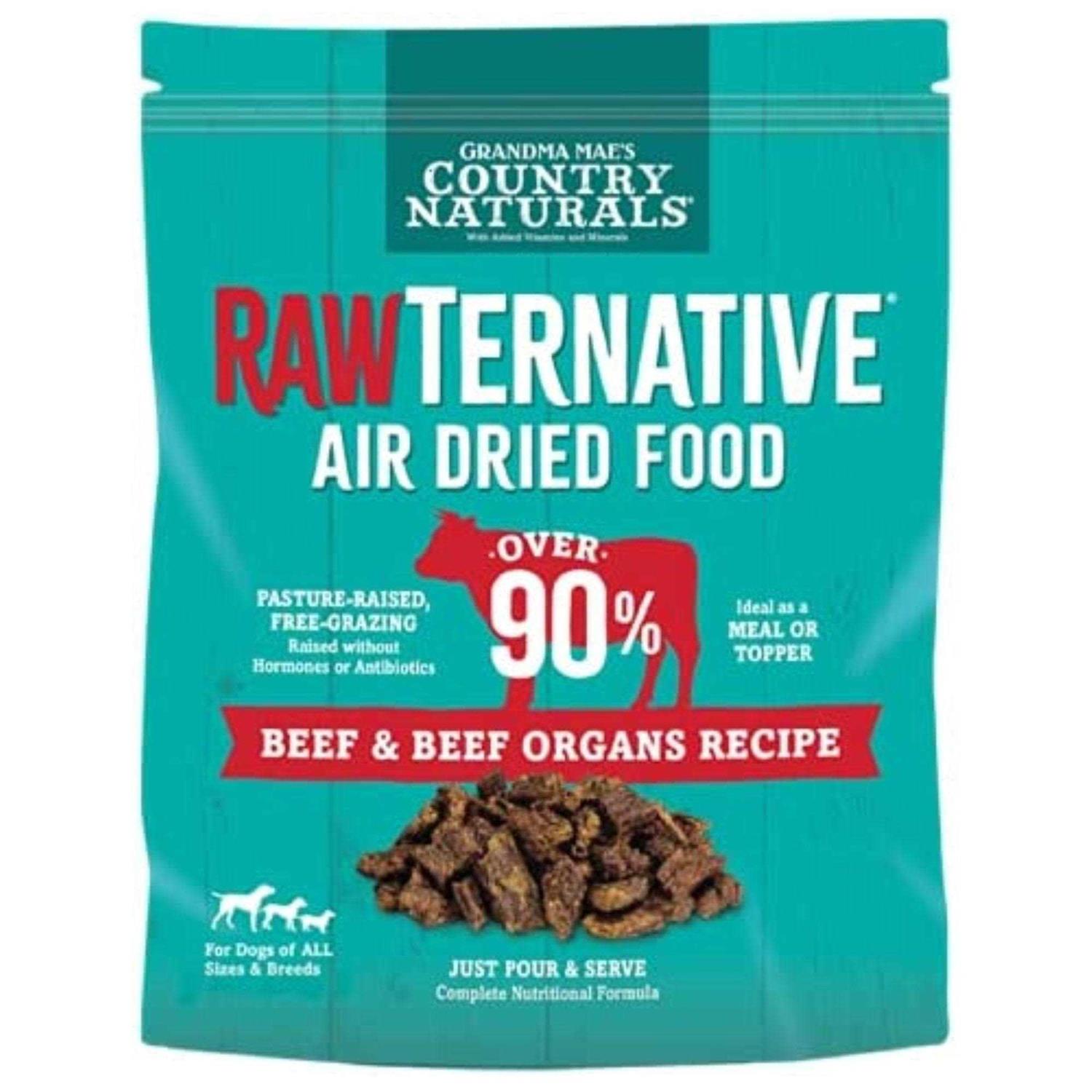 Grandma Mae’s Country Naturals RawTernative Air Dried Beef/Beef Organs - Healthber