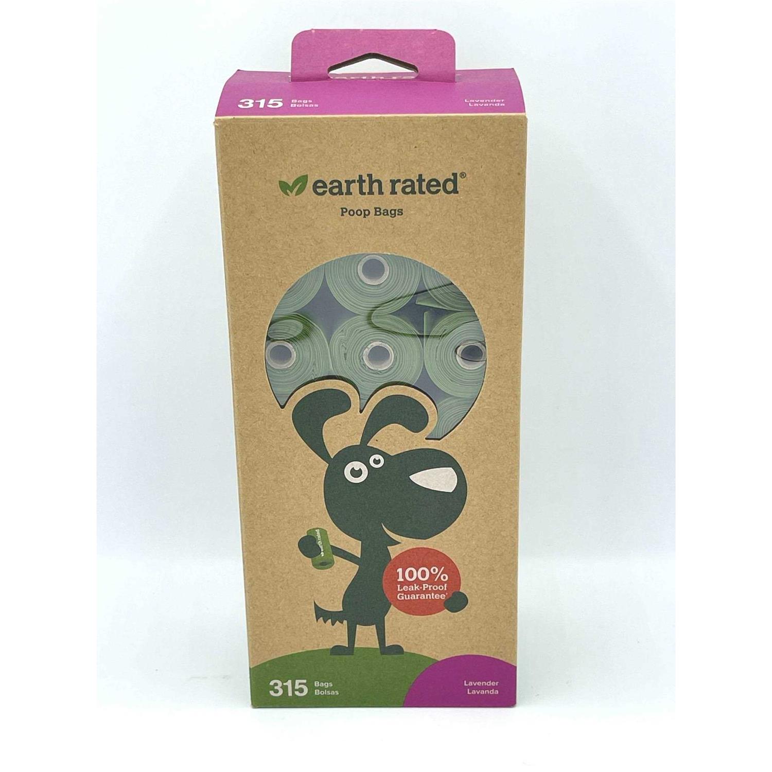 Earth Rated Poop Bags 21 Rolls Lavender - Healthber