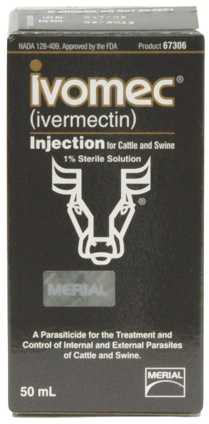 IVOMEC Injection (1%) Wormer for Cattle & Swine - Healthber