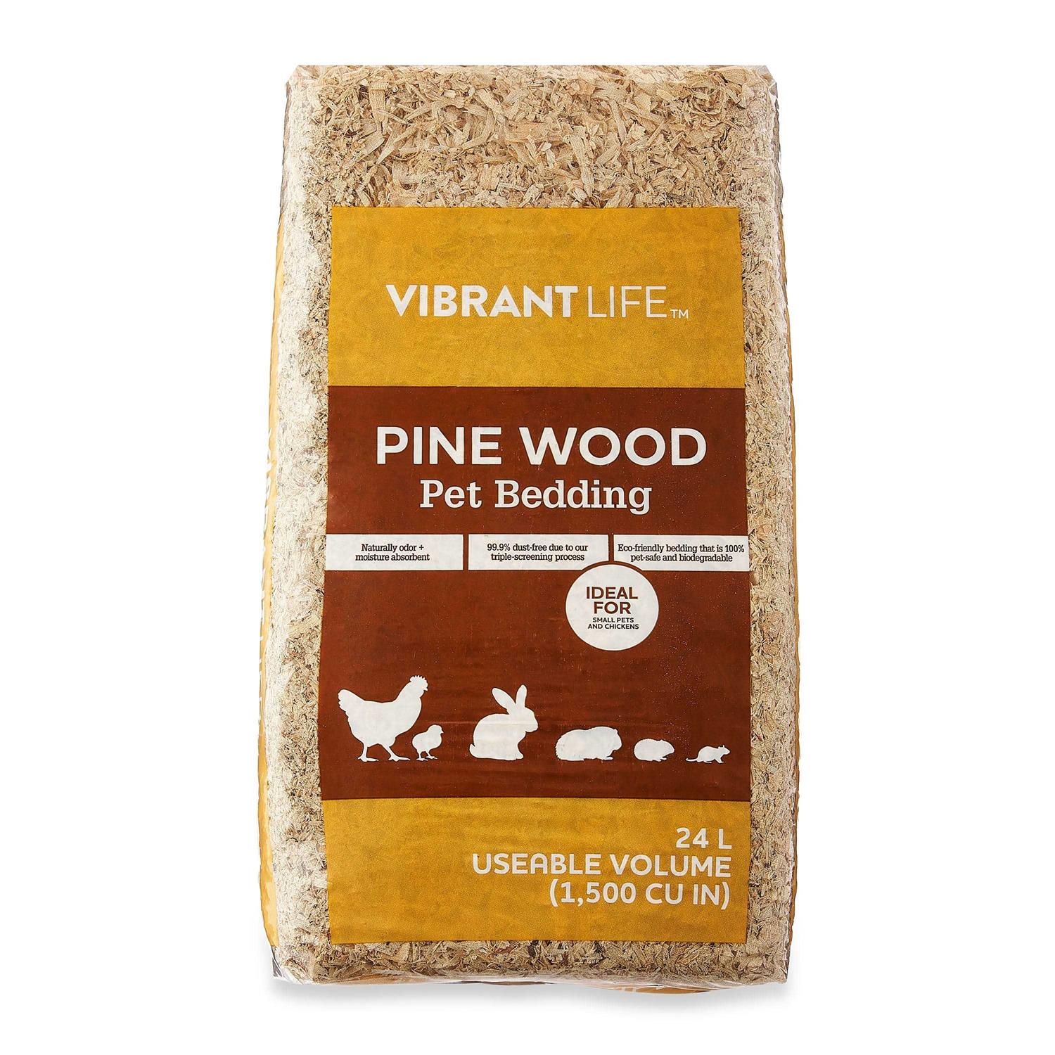 Vibrant Life Pine Pet Bedding for Small Pets and Chickens, 24 L - Healthber