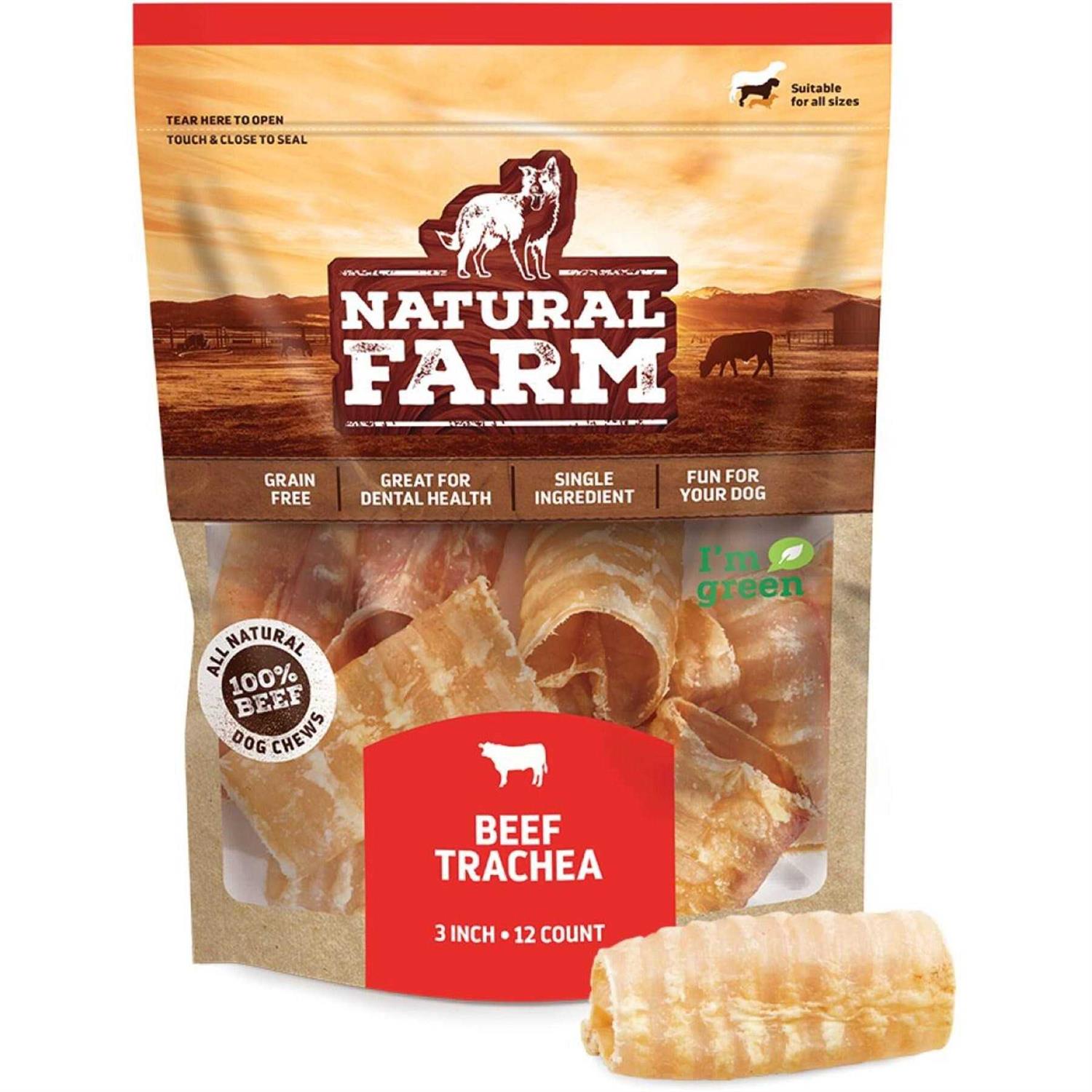 Natural Farm top premium Beef Trachea Dog Chews - Healthber