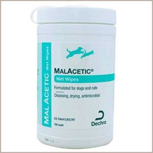 Malacetic Wet Wipes Dry Bath 5 x 7 Wipes 100ct - Healthber