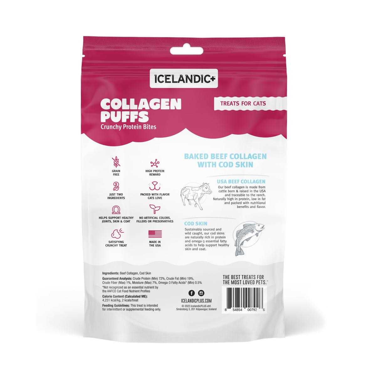 Icelandic+ Beef Collagen Puffs Treats - Healthber