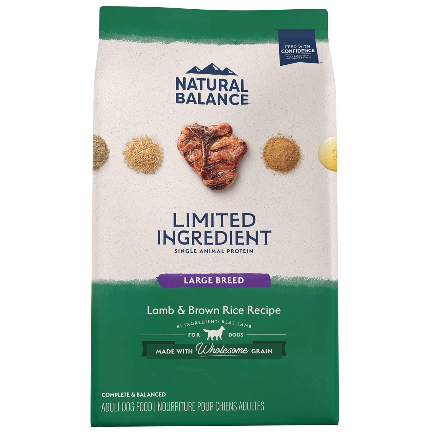 Natural Balance Limited Ingredient Lamb & Brown Rice Breed Dry Dog Food - Healthber