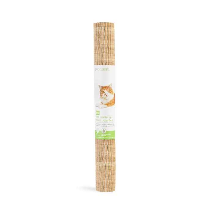 So Phresh Bamboo-Print Anti-Tracking Cat Litter Trapper Mat - Healthber