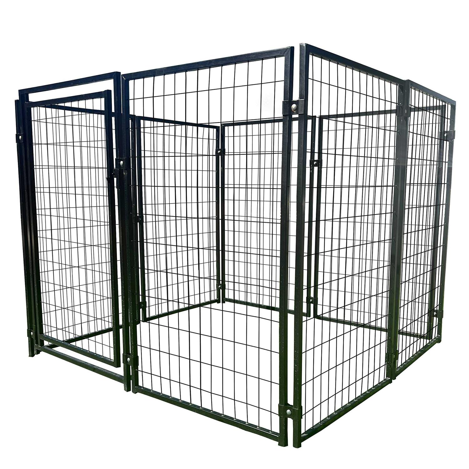 ALEKO Steel Dog Kennel Playpen Indoor Outdoor Pen for Small/Medium/Large Puppy/Dog - Healthber