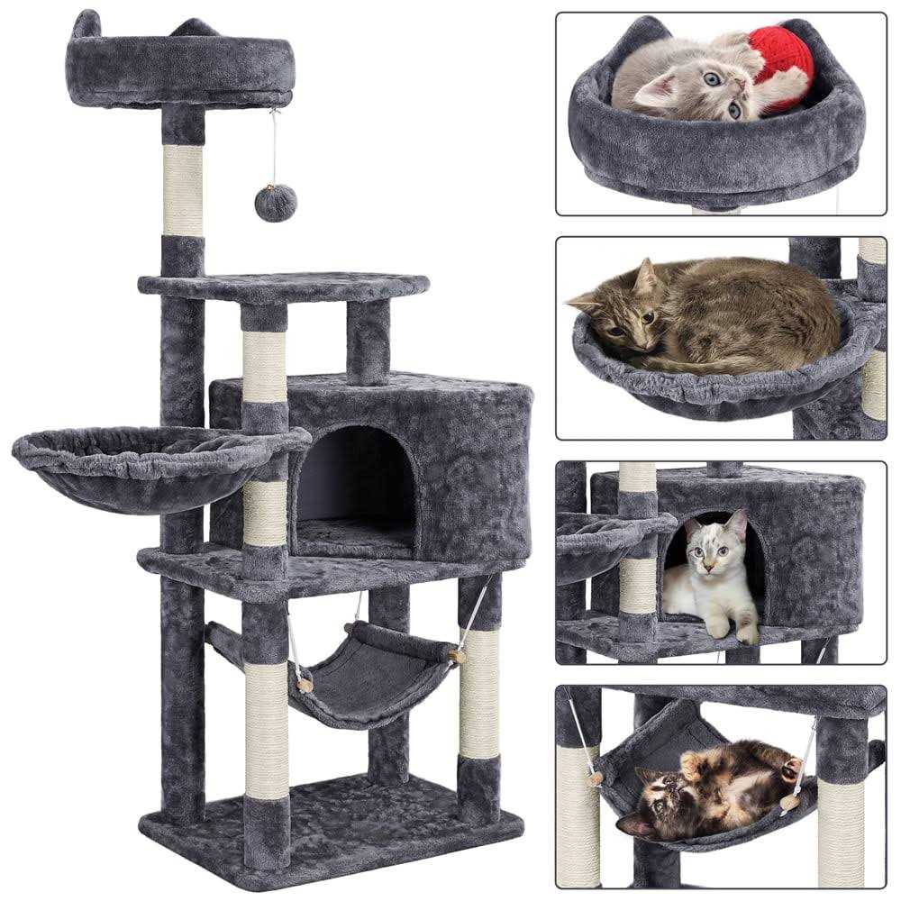 Yaheetech 54.5 inch Cat Tree Tower with Scratching Posts - Healthber