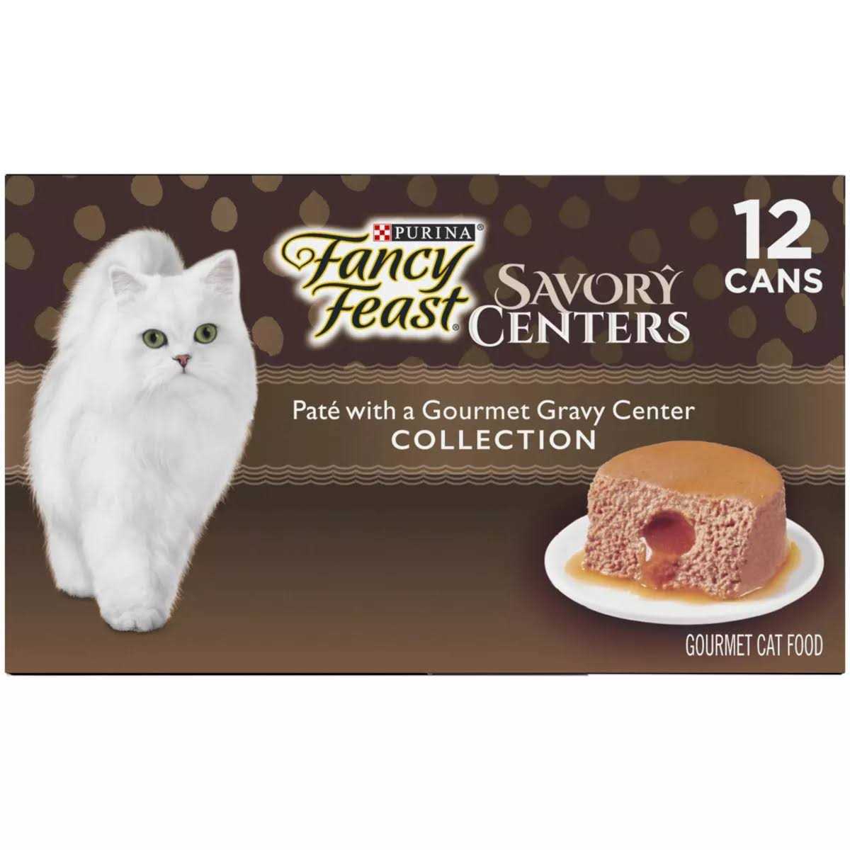 Fancy Feast Savory Centers Pate With a Gravy Center Variety Pack Wet Cat Food - Healthber